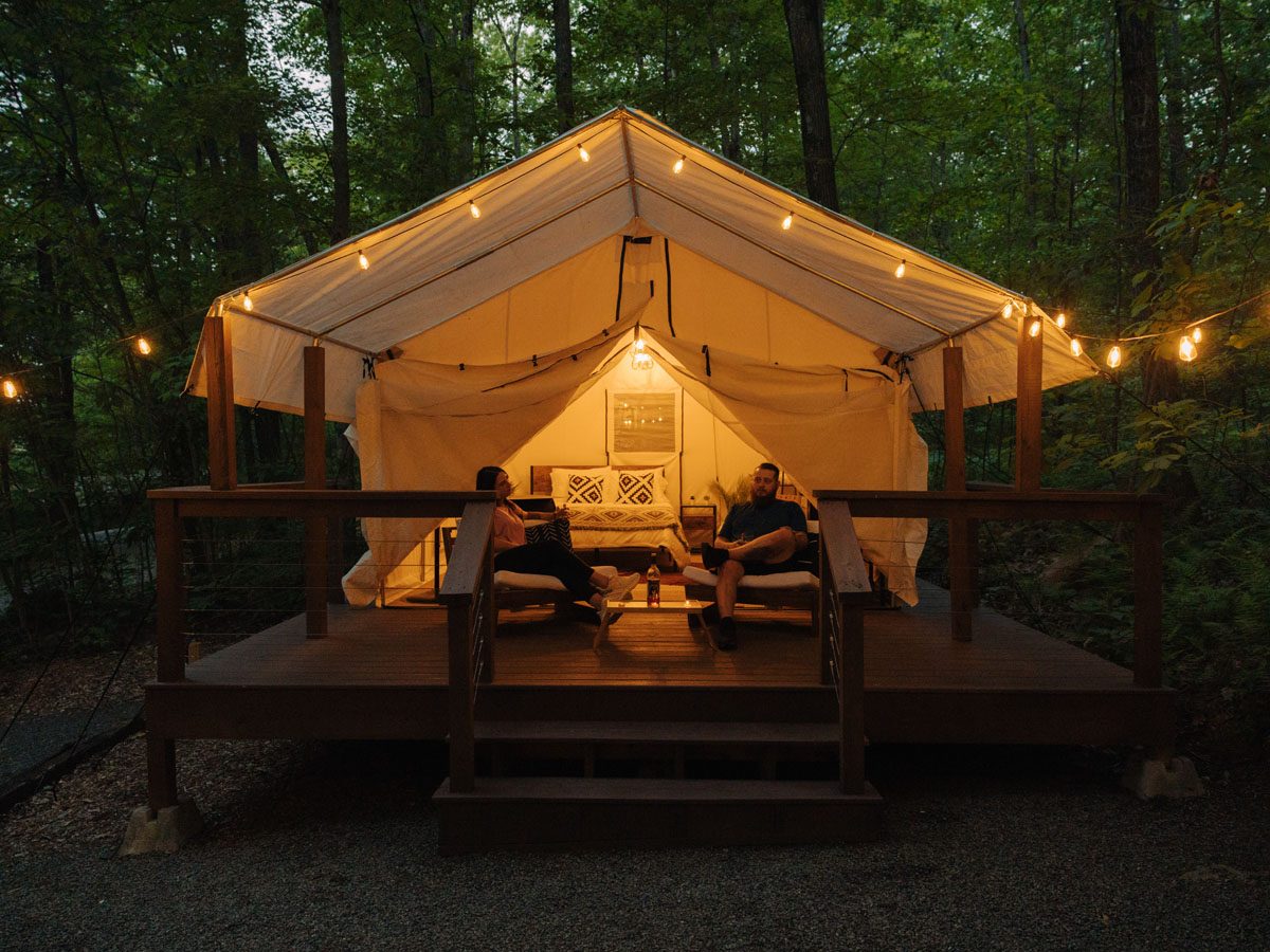 Rustic Acres luxury glamping tent