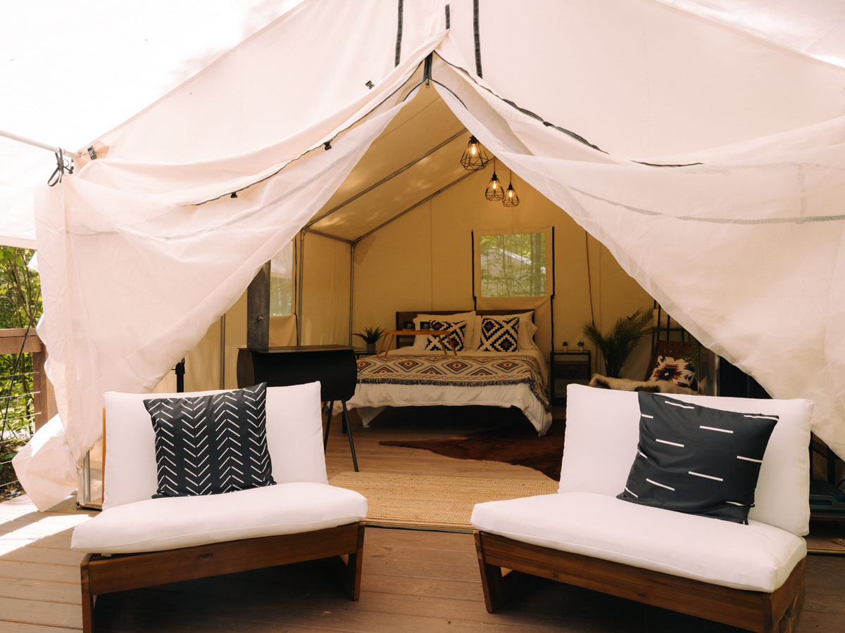 Rustic Acres luxury glamping tent