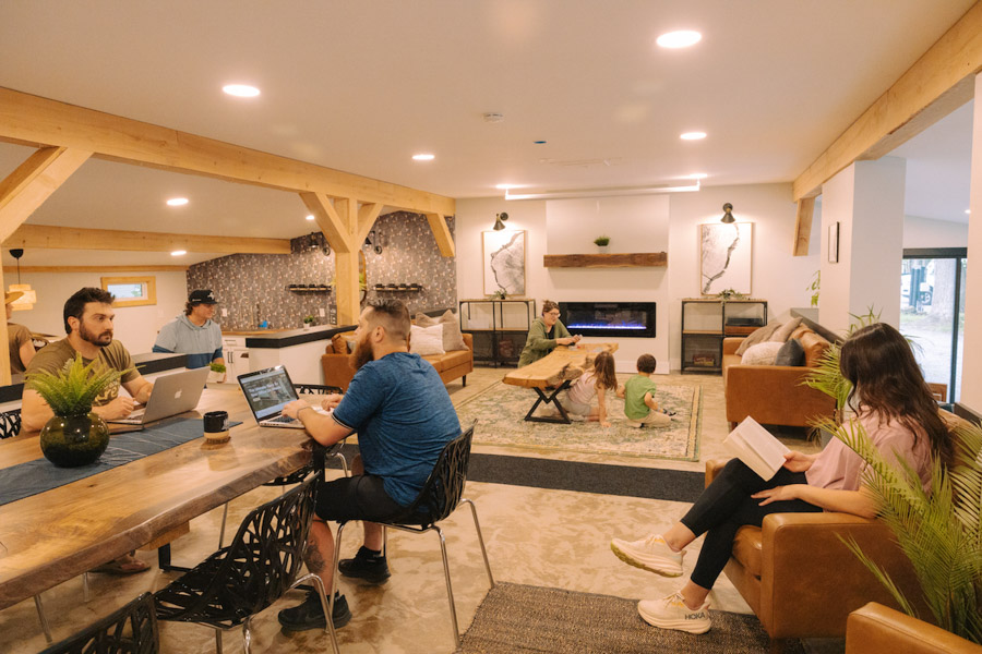 the hub and coworking at rustic acres rv resort the hub and coworking at rustic acres rv resort