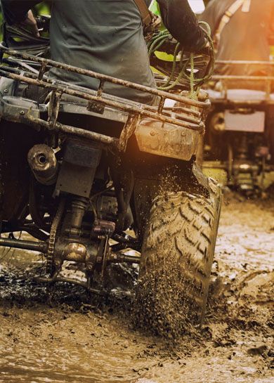 man riding atv vehicle on off road track ,people outdoor sport activitiies theme